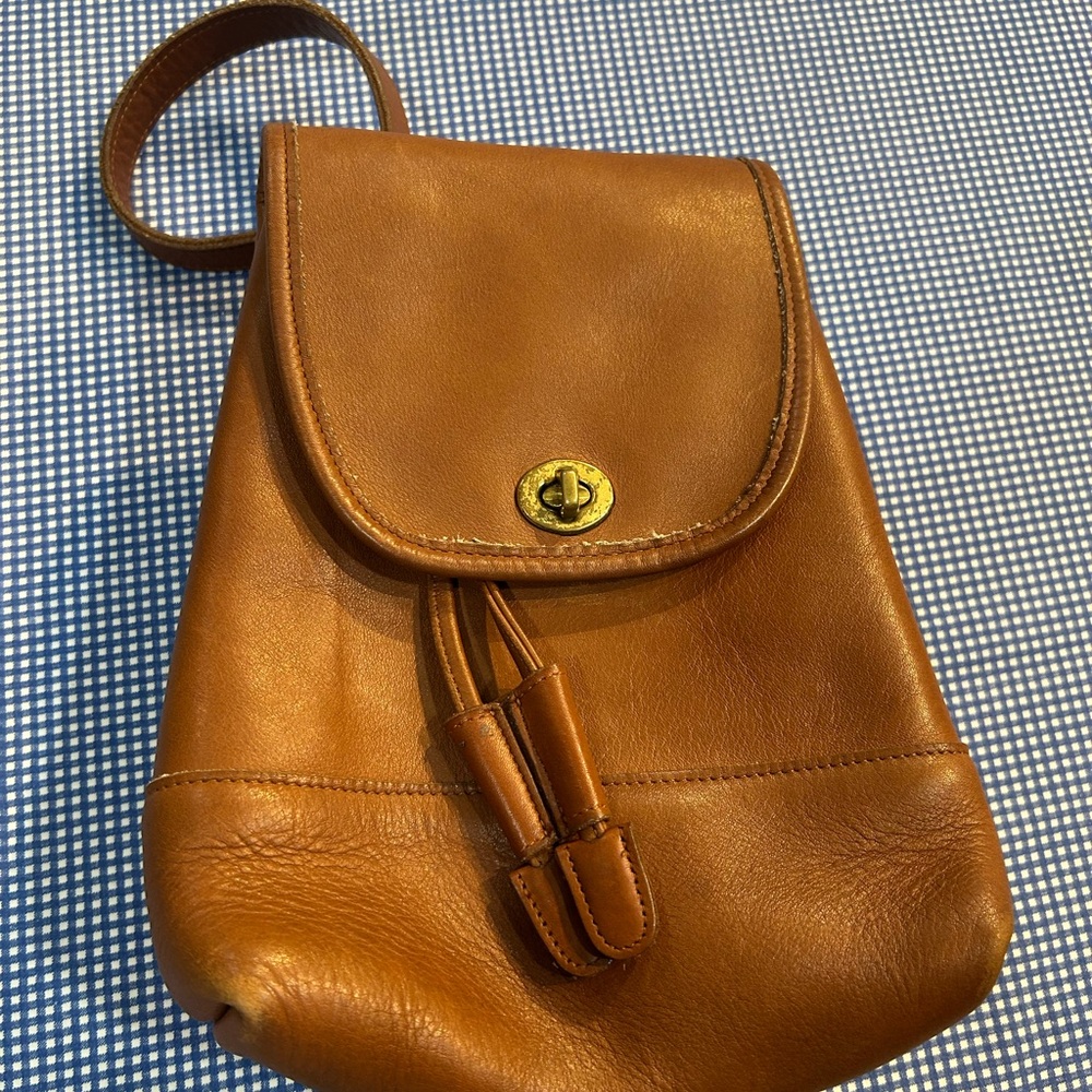 Coach Tan Leather 9960 Backpack